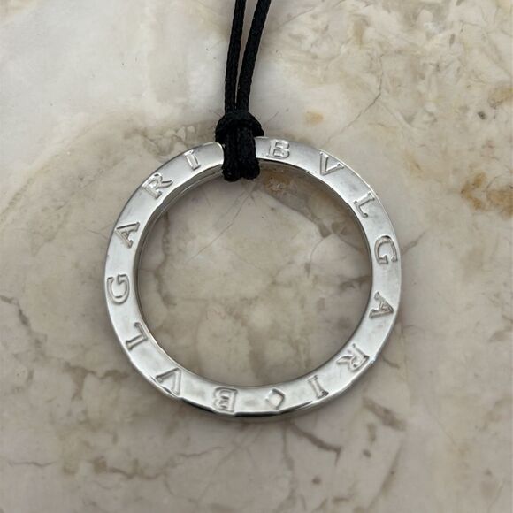 BVLGARI 925 Sterling Silver Key Ring / Pendant - Picture 5 of 11